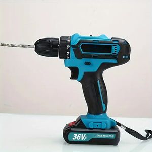 Probador de aislamiento eléctrico sin escobillas personalizado OEM, juego de herramientas de caja dura de tornillo de tierra de conducción de pilas con máquina de taladro eléctrico - Product Image 6