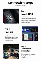 Adaptateur CarPlay sans fil direct usine 2-en-1 USB-A compatible Apple et Android Auto – Accessoires automobiles