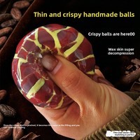 Boule de cire anti-stress super douce et satisfaite de son son de compression, faite à la main, croustillante, en forme de boule à pincer, saveur menthe, chocolat noir et matcha