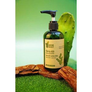 Gel de Ducha Herbal 2 en 1, Champú y Gel de Baño, con Extracto Natural de Cactus y Menta, Limpieza Profunda, 150 ml, Vietnam Green Gel Liquid - Product Image 2