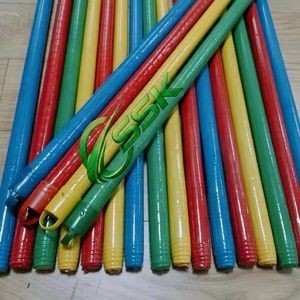 Manche de balai en bois d'eucalyptus du Vietnam de 120 cm, durable, avec revêtement en PVC souple Tampico, couleur personnalisable, pour usage en toilettes et mobilier - Product Image 3