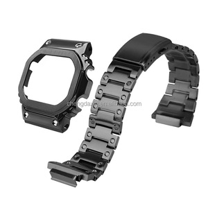 Kit de modification <span class=keywords><strong>5600</strong></span> : Bracelet de montre connectée de luxe en acier inoxydable avec boîtier et pièces de montre - Product Image 6