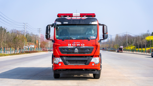 Camion de pompiers HOWO 4x2 avec réservoir d'eau, 350 ch, camion de pompiers à mousse - Product Image 2