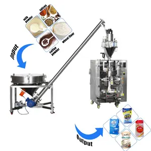 Vertical form fill seal powder packaging machine for spices/chilli powder