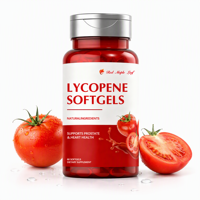 Lycopène haute puissance 5 mg en gélules molles – Soutien antioxydant pour la santé de la prostate et du cœur – Complément alimentaire