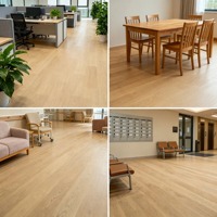 Parquet contrecollé en chêne huilé UV blanc à rainures et languettes de 240 mm de large pour salon, extérieur et parc – Vente directe usine