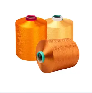耐用的防水和鲜艳的彩色涤纶DTY纱线，用于飞机座椅织物，可承受压力