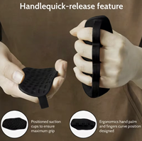En gros, Grips de musculation en caoutchouc et silicone sans doigts pour soulevé de terre, pour hommes et femmes