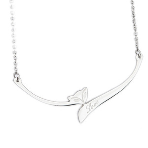 Collier en or rose avec motif de renard, pendentif d'amour gravé, à porter au quotidien, cadeau pour femme - Product Image 5