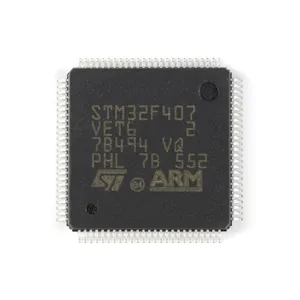 HXC STM32F407VET6 LQFP-100 ARM Cortex-M4 Microcontrolador de 32 bits MCU Circuitos Integrados - Componentes Electrónicos Chip IC - Product Image 1