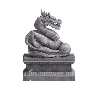 Китайская гранитная каменная садовая резьба по дракону