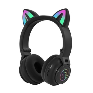 Audífonos Inalámbricos <span class=keywords><strong>con</strong></span> <span class=keywords><strong>Orejas</strong></span> <span class=keywords><strong>de</strong></span> <span class=keywords><strong>Gato</strong></span> y Micrófono, Auriculares para Juegos <span class=keywords><strong>con</strong></span> Diseño <span class=keywords><strong>de</strong></span> Dibujos Animados RGB, Regalo para Niñas y Niños - Product Image 3