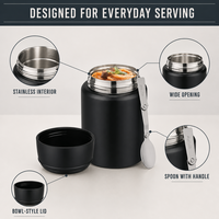 Thermos isotherme anti-fuite personnalisé en acier inoxydable de qualité 304, non toxique, de qualité alimentaire, boîte à lunch quotidienne, boîte de voyage, boîte à dîner pour aliments chauds