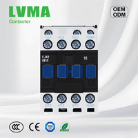 Contacteur AC LVMA 220V/380V CJX2-1810 0910 1201 1810 2510 3210 9511 3P+NO Contacts en argent pur 18A Automatisation industrielle