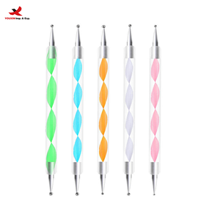 YOUXIN HQ Lot de 5 stylos de pointillage pour ongles en plastique de luxe, double embout, outil de salon pour la peinture et le dessin d'art des ongles - Product Image 1