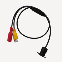 Mini caméra universelle pour voiture avec interface CVBS Capteur de stationnement avant et vision nocturne Fonction étanche Capteur d'image CCD