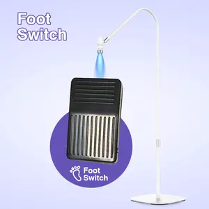 New UV Eyelash Light with Foot Switch 6W Touch Control Focus Adjustable Lashes Extension Nail Gel Grafting UV Glue Cured Lamp