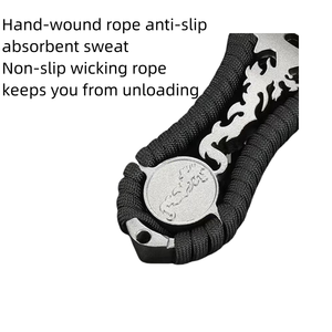 Lance-pierre puissant Dragon Killing Round Skin, complet, haute précision, pour tir de précision, pour oiseaux et poissons, avec bande en cuir, pour l'extérieur, pour balles puissantes - Product Image 4