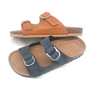 Zapatillas de suela de corcho para mujer, <span class=keywords><strong>sandalias</strong></span> de Pu con cojín de espuma, cómodas, para exteriores - Product Image 4