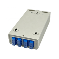 Boîtier de terminaison fibre optique 12 cœurs SC UPC en plastique ABS pour montage mural ou sur bureau FTTH