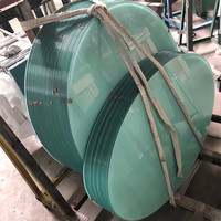 Verre trempé de qualité pour dessus de table, verre rond trempé, bord poli, découpe sur mesure