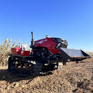 farm made in china rotary tiller agricultural multifunctional crawler tractor for sale