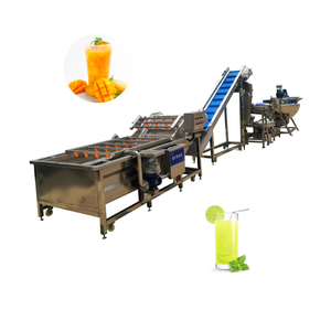 Ligne de production automatique de jus de fruits 380V avec <span class=keywords><strong>extracteur</strong></span> de jus et machines de remplissage pour pomme, poire, mangue - Product Image 1