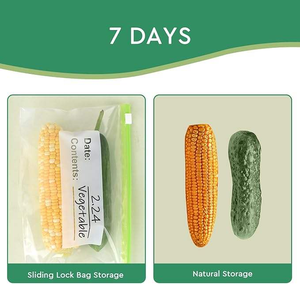 Organisateur de réfrigérateur ODM, sacs refermables à glissière en PE de haute qualité, emballage pour aliments congelés avec panneau d'écriture de date - Product Image 4