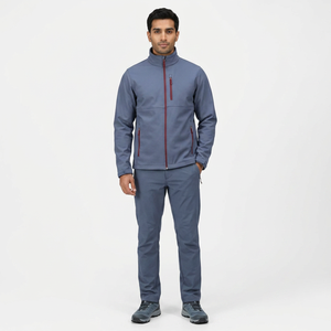 OEM <b>Men's</b> Windproof Hooded Outerwear Full Zip Softshell <b>Jacket</b> Waterproof Wholesale Plain Dyed <b>Canvas</b> Polyester <b>Men's</b> <b>Jackets</b> - Product Image 1