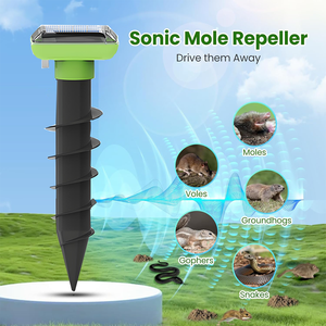 Saijzek OEM Amz Top Bán Chất Lượng Cao Hiệu Quả Năng Lượng Mặt Trời Powered Xoắn Ốc Que Chuột Gopher Vole Động vật gặm nhấm Chuột Mole Rắn <span class=keywords><strong>Repeller</strong></span> 600sqm - Product Image 2