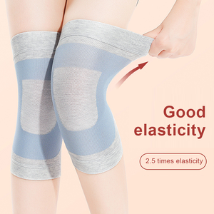 Rodillera de compresión unisex transpirable, flexible y suave, con soporte de resorte y protección, de poliéster y algodón de alta calidad. - Product Image 4