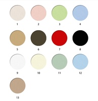 Kain Bergaris Rib 93% Viscose 7% Spandex 190gsm Elastis Tinggi Ramah Kulit Bernapas untuk Pakaian Santai & Olahraga