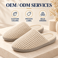 Chaussons d'intérieur neutres en peluche sherpa, ergonomiques, en mousse à mémoire de forme, pour le dropshipping et l'approvisionnement de marques de boutiques