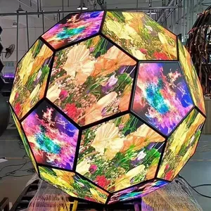 Заводской индивидуальный Сферический светодиодный экран displayflexible led video рекламный шариковый экран