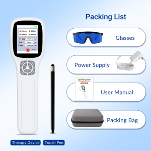 เครื่องเลเซอร์อินฟราเรดเย็น 2500 มิลลิวัตต์ สำหรับสัตว์เลี้ยงหลังการผ่าตัด บรรเทาอาการเอ็นข้อศอกฉีกขาด หมอนรองกระดูกเคลื่อน และฟื้นฟูอย่างรวดเร็ว - Product Image 6