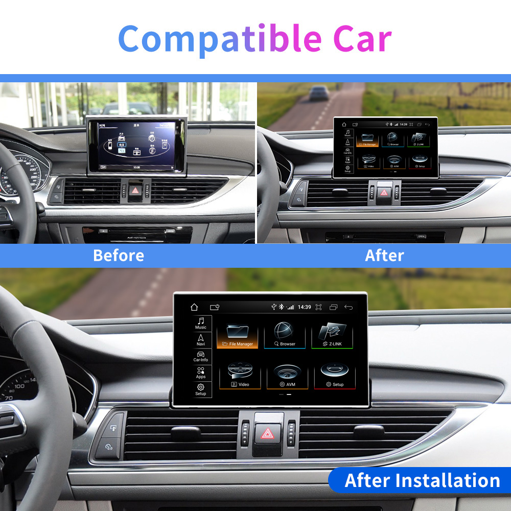 9 Inch Android Car Radio for Audi A6/A7 2012-2018 - IPS Touch, GPS