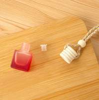 Flacon diffuseur de parfum en verre vide, coloré, rond, avec bouchon à vis, pour voiture, 5 ml, 8 ml