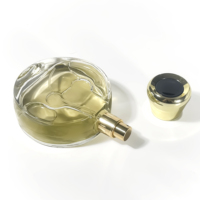 Flacon pulvérisateur rond transparent vide pour parfum, emballage de boîte de parfum, flacons de parfum uniques, flacon de parfum de luxe, 50 ml