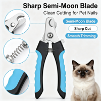 Accessoires pour animaux de compagnie Coupe-ongles pour chat et chien Outil de toilettage pour animaux Coupe-ongles pour animaux avec lime à ongles