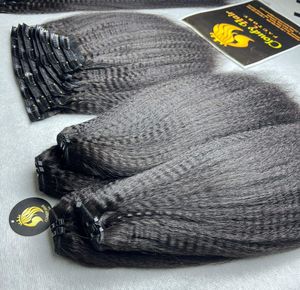 Extensiones de Cabello Humano Natural Vietnamita con Clip, Textura Yaki, Sin Costuras, 100% Cabello Virgen, Doble Trama para Proveedores - Product Image 2