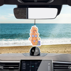 Deodorante per Auto Premium a Forma di Cartone Animato, Solido, per Rimozione Odori e Decorazione - Design a Tema Spiaggia per Auto - Product Image 4
