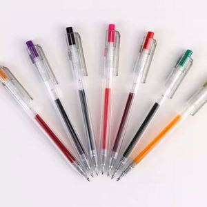Retro <b>Multi</b>-Colour Push Action Neutral <b>Pen</b> Combination Student Gel Ink <b>Pen</b> Blue Sign Water-Based Ink Office Stationery Supplies - Product Image 6