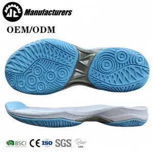 BSCI Factory Badminton Shoes Sole Suelas Para Tenis Tennis Shoes Outsole MD RB Sole For Making Sports Shoes Sole