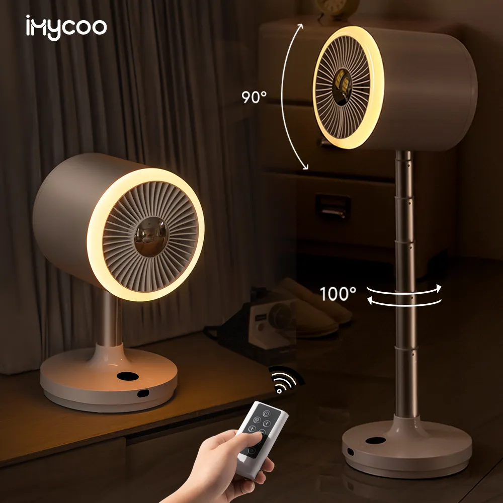 IMYCOO wholesale large battery rechargeable floor fan portable usb desktop fan