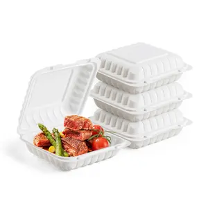 Wholesale Microwavable Food Grade Restaurant To Go Bento Lunch Box Restaurant Plastic Take Away Food Containers