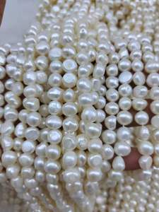 8.3-9.3 Mm AA Good Quality Natural Freshwater Pearl Baroque Wholesale Freshwater Pearl In Strand