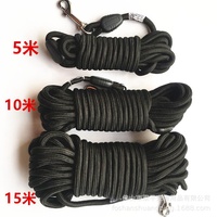 Laisse pour chien en nylon écologique avec corde de suivi pour la promenade et l'entraînement en extérieur, design simple pour chiens de taille moyenne/grande