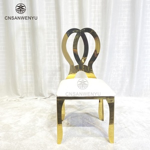Meubles de salle à manger d'hôtel prix bon marché Restaurant chaise en acier inoxydable chaises de banquet élégantes d'hôtel - Product Image 1