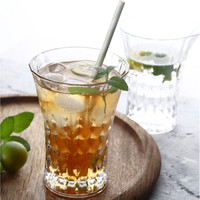 LOMATO Luxe Glaswerk Bladgesneden Coupe Tumbler Handgegraveerd Geëtst Modern BPA-Vrij 250ml Capaciteit Wijn Ecologisch Zakelijk