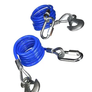 High quality Double Wheel Wire Rope Sheaves Pulley block Car Boat Marine Steel Towing Rope for Emergency Use